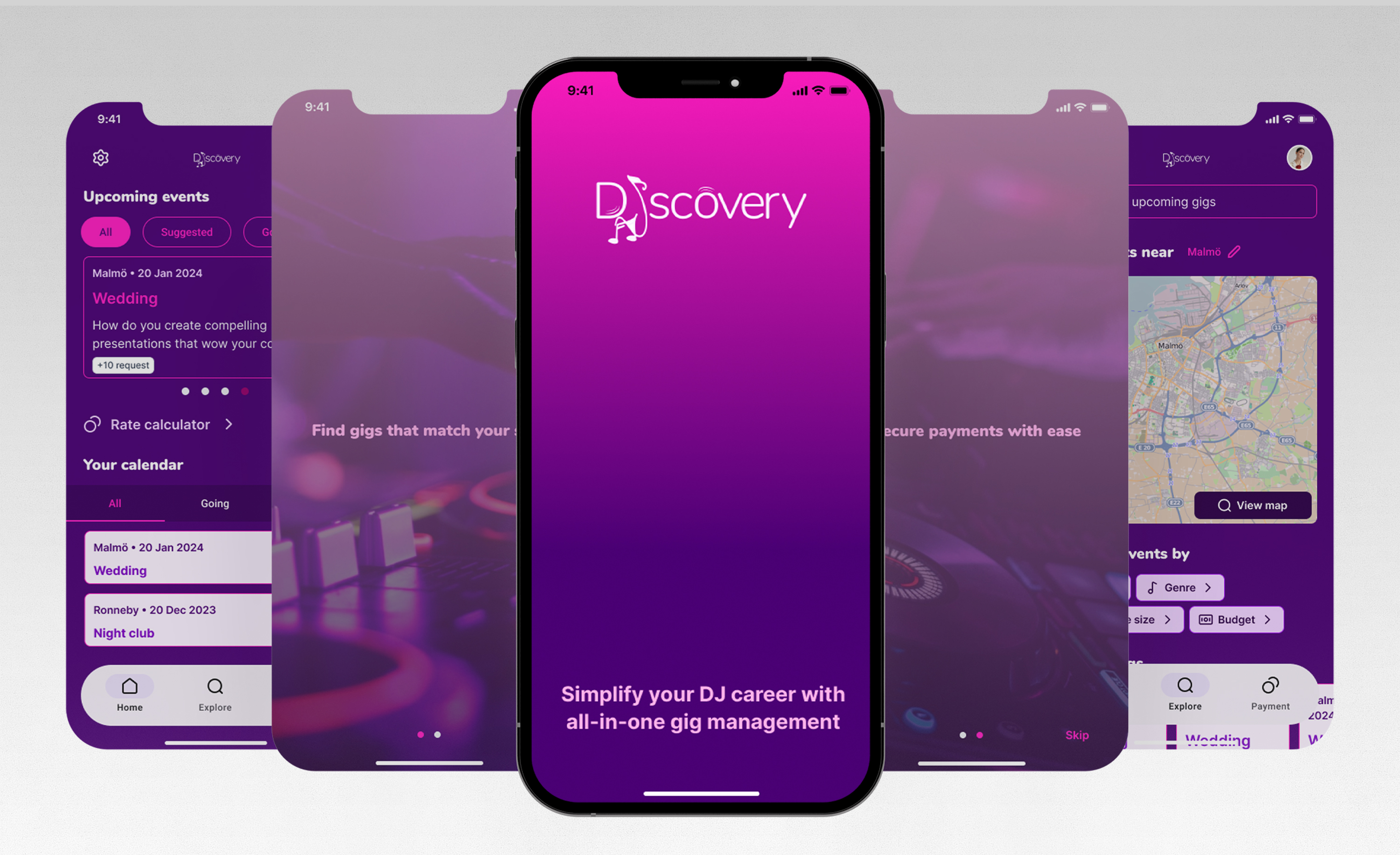 Hi-fi design - Discovery app